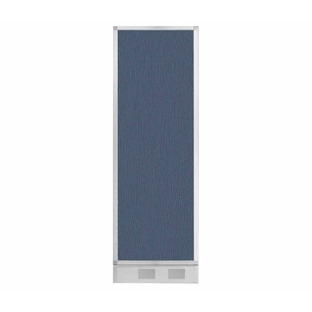 Versare Hush Panel Configurable Cubicle Partition 2' x 6' Ocean Fabric w/ Cable Channel 1856215